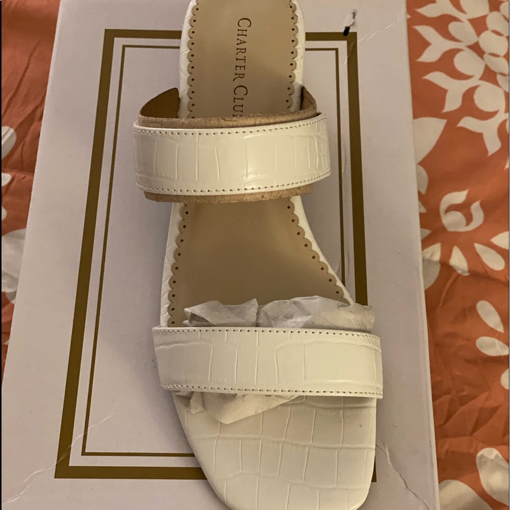 Brand new never worn Charter Club sandals